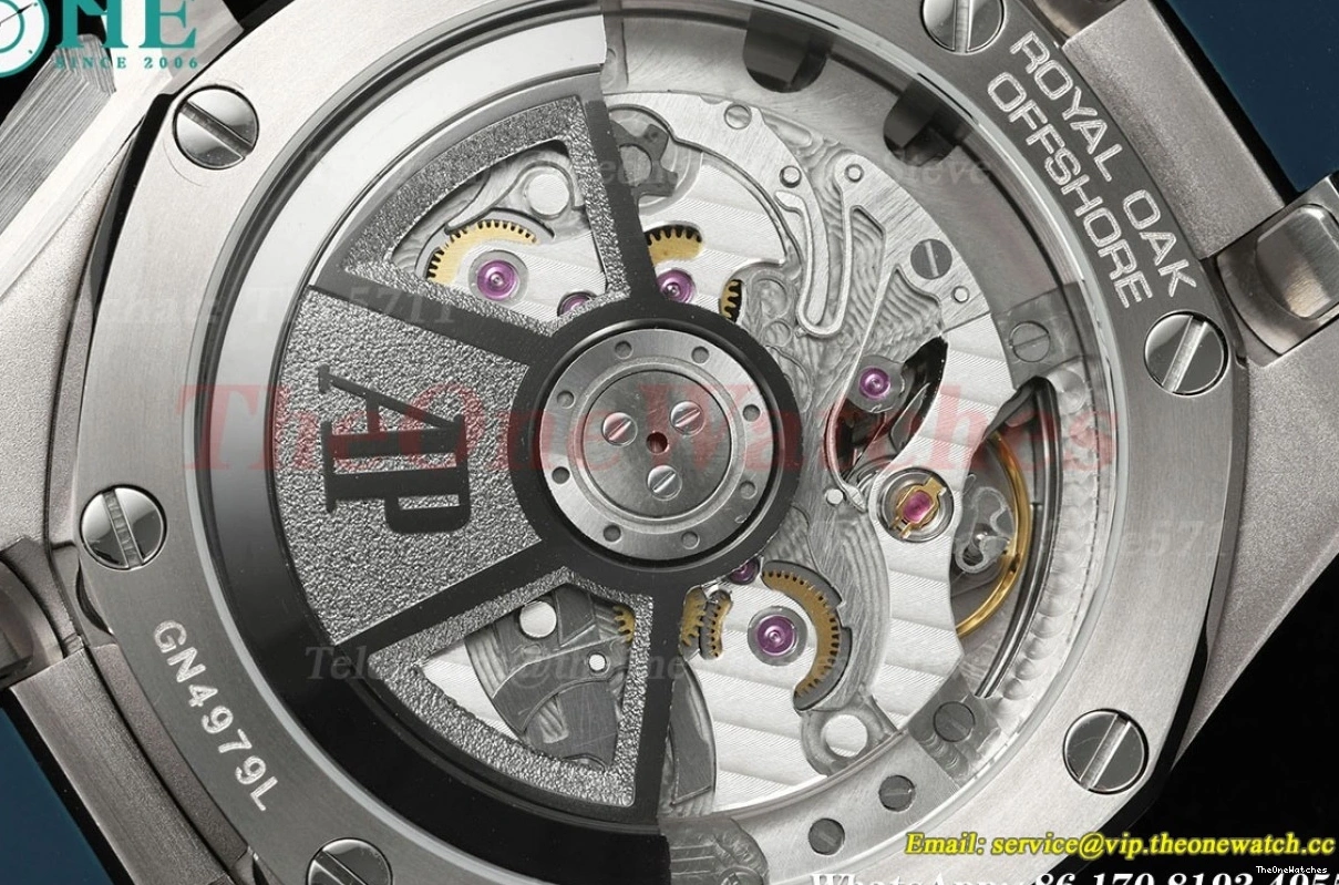 Wht SS APPF Oak RU Offshore A4401 43mm Blue Royal 26420 0303